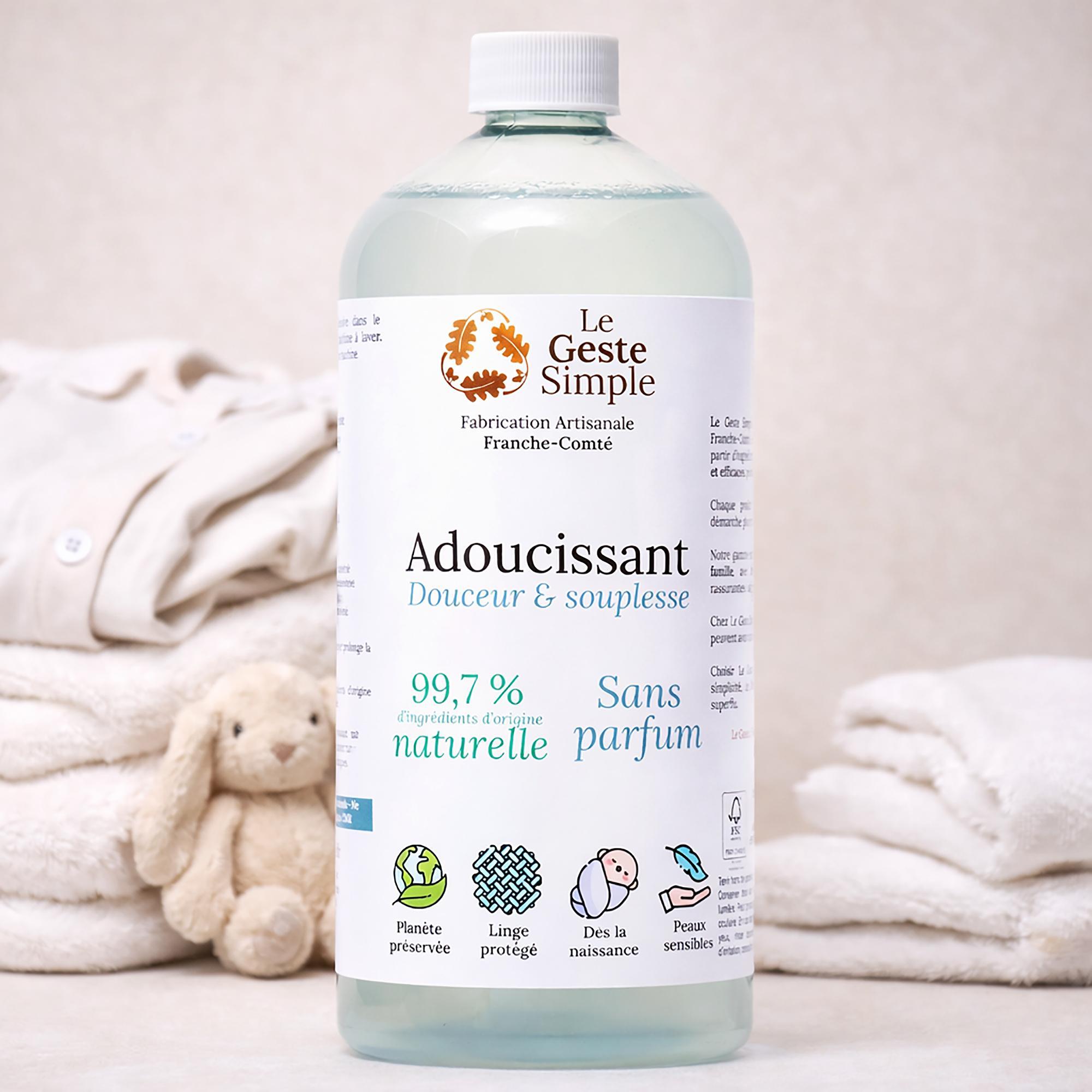 Adoucissant naturel - Sans parfum - Spécial bébé