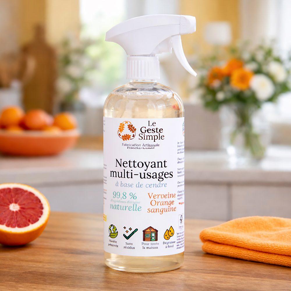 Nettoyant multi-usage à base de cendre - Verveine Orange sanguine