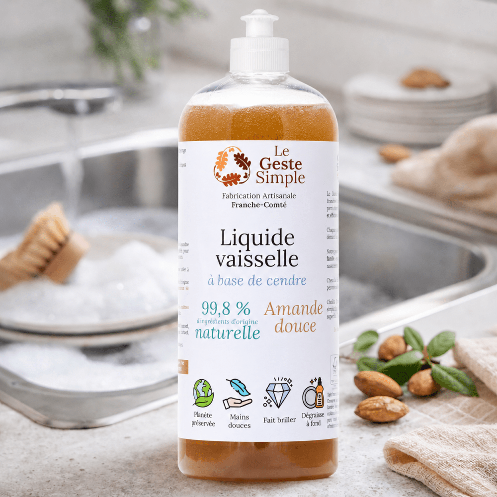 Liquide vaisselle à base de cendre - Amande douce