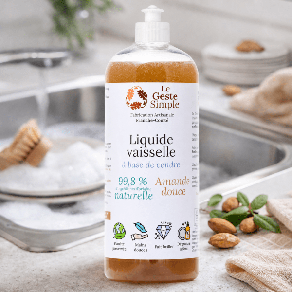 Liquide vaisselle à base de cendre - Amande douce